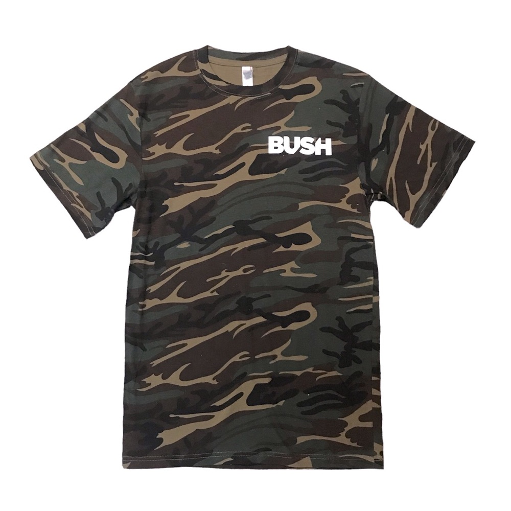 🆕 Gavin Rossdale Bush Concert Merch Camo Band Tee